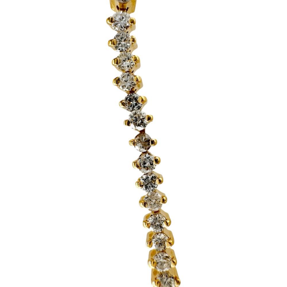 テニスブレスレット ダイヤモンド 2.00ct ブレスレット K18ゴールド 18