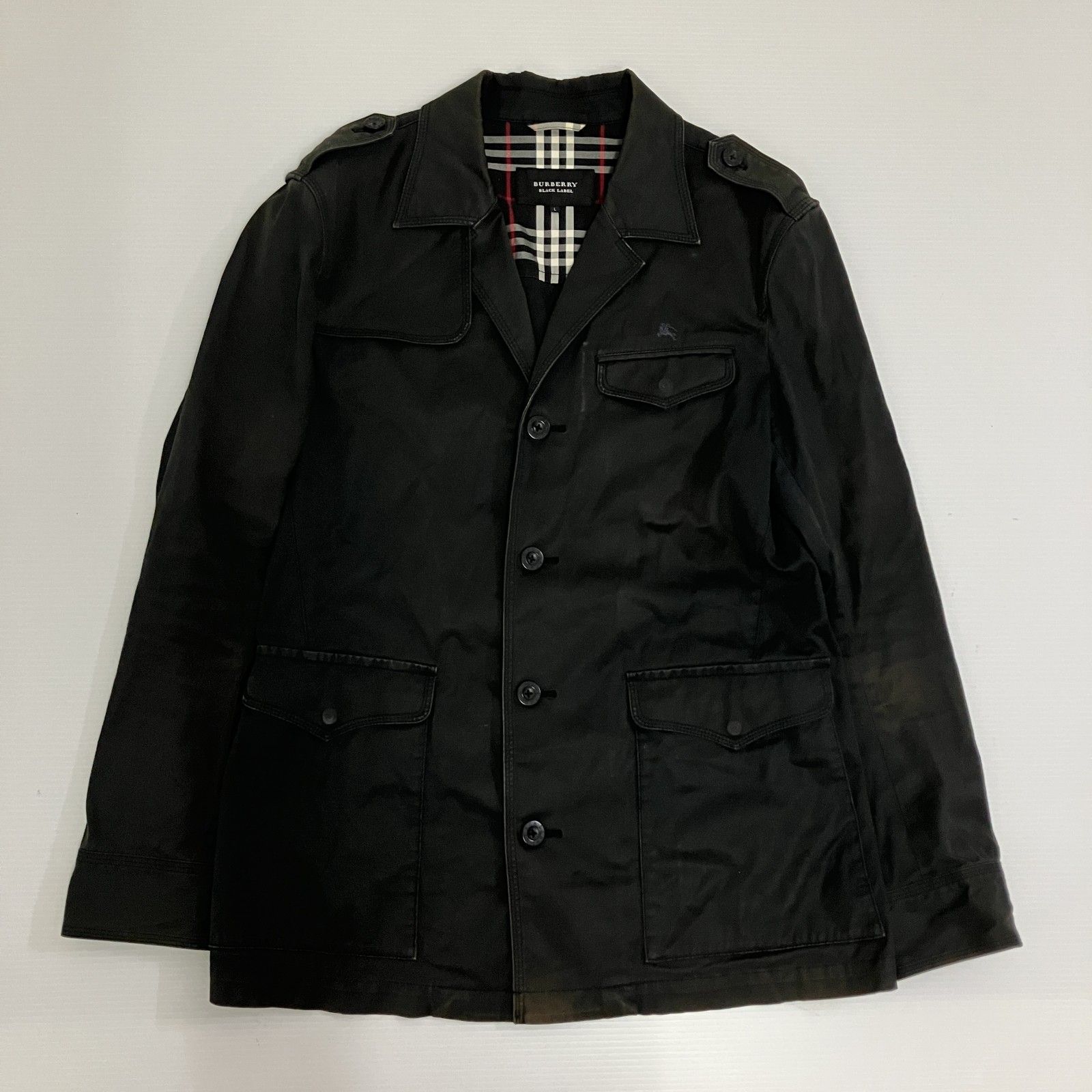 BURBERRY BLACK LABEL トレンチコート ブラック L 三陽商会 【公式通販】