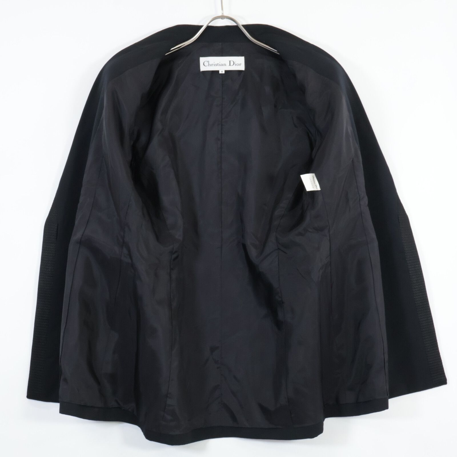 Christian Dior クリスチャンディオール ﾈｲﾋﾞｰ ｳｰﾙ ﾃｰﾗｰﾄﾞｼﾞｬｹｯﾄ Ⅿ