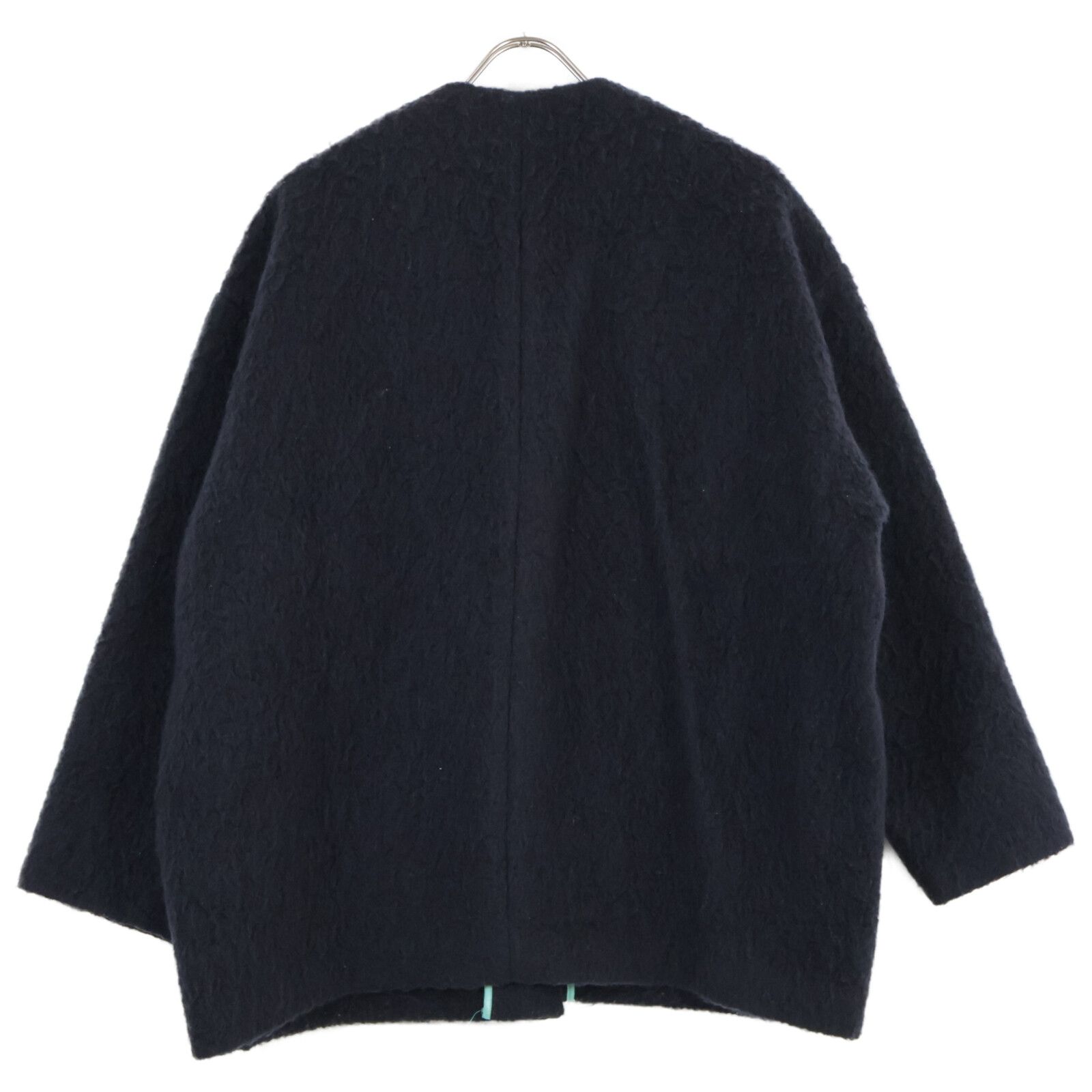 ★美品　yoriヨリ　ウールモヘアシャギージャケット　ブラック★ yori(ヨリ)の「ウールモヘアシャギージャケット【2021AW】9月中旬発売