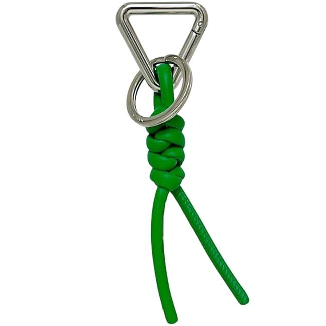 ボッテガヴェネタ トライアングル キーリング 緑 パラキート 美品 美品