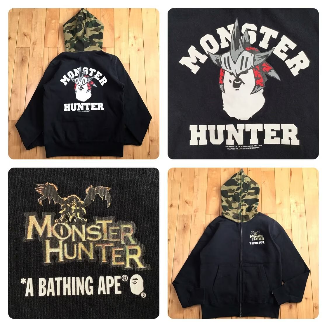 A BATHING APE×MONSTER HUNTER コラボパーカー Monster Hunter x A
