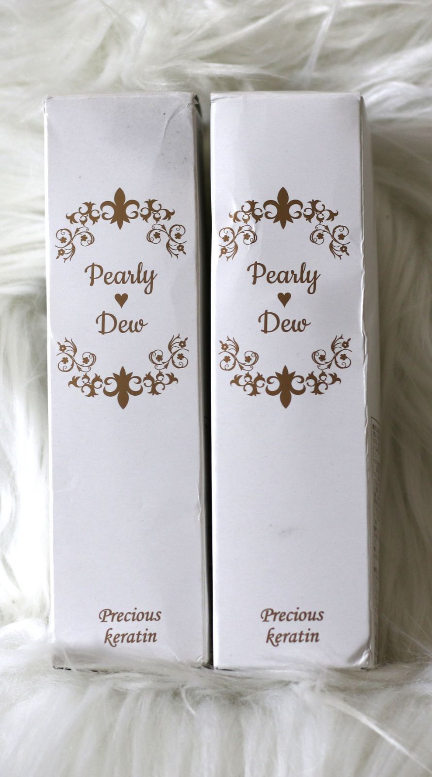 【パーリーデュー　プレシャスケラティンRICHトリートメント　キューティクルオイル内容量60ml中約7割程残っています×2箱　2箱セット】