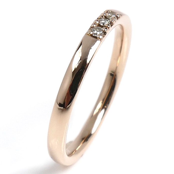 4℃ ヨンドシー K10PG ピンクゴールド リング・指輪 ダイヤモンド 10号