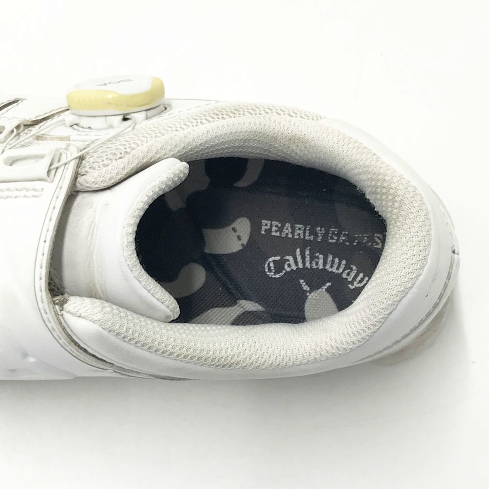PEARLY GATES パーリーゲイツ × CALLAWAY ゴルフシューズ ホワイト系