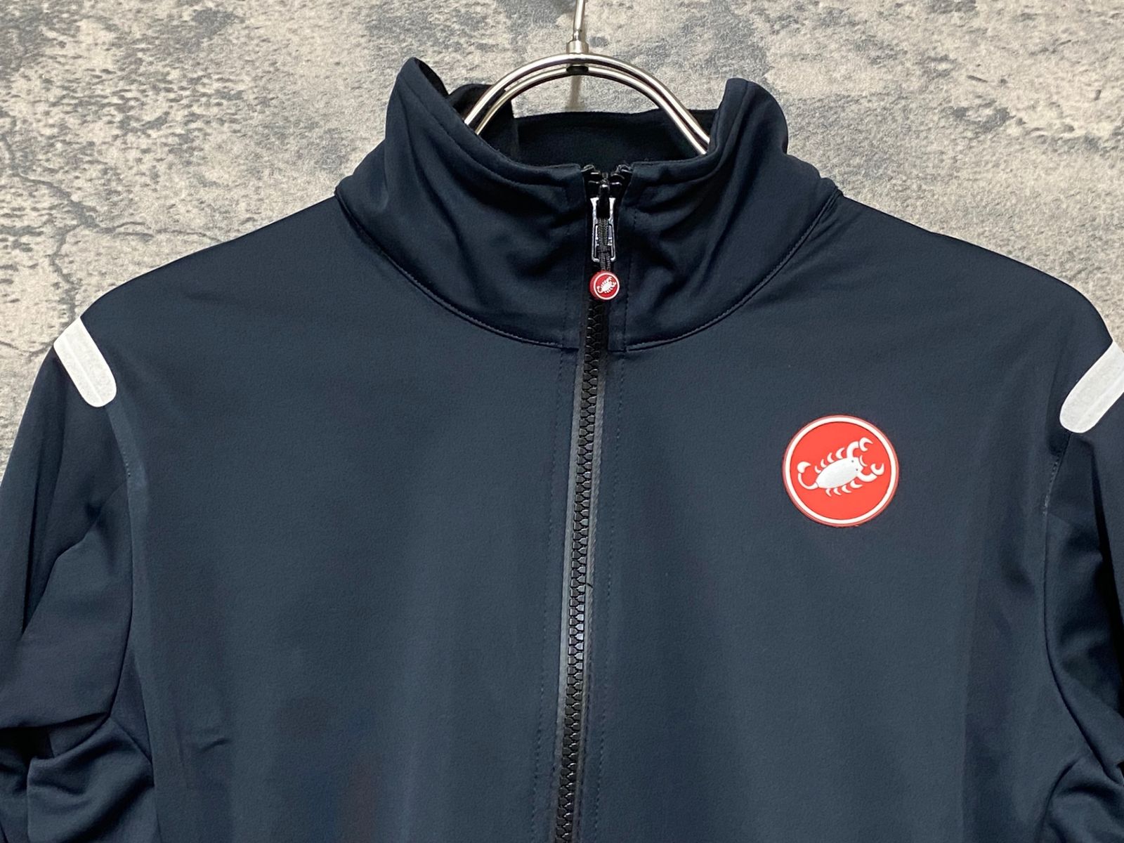 美品 CASTELLI カステリ ロッソコルサ サイクルジャケット ブルゾン JT069 カステリ CASTELLI ロッソコルサ ROSSO CORSA ALPHA ROS LIGHT