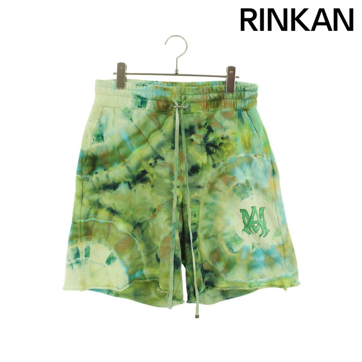 アミリ サイズ:M MAロゴ タイダイ スウェットハーフパンツ 中古 BS99 アミリ MAロゴタイダイスウェットハーフパンツ メンズ L ※12/28～1/6