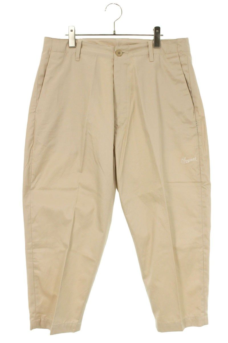シークエル 24SS SQ-24SS-PT-05 ロゴプリントロングパンツ メンズ L