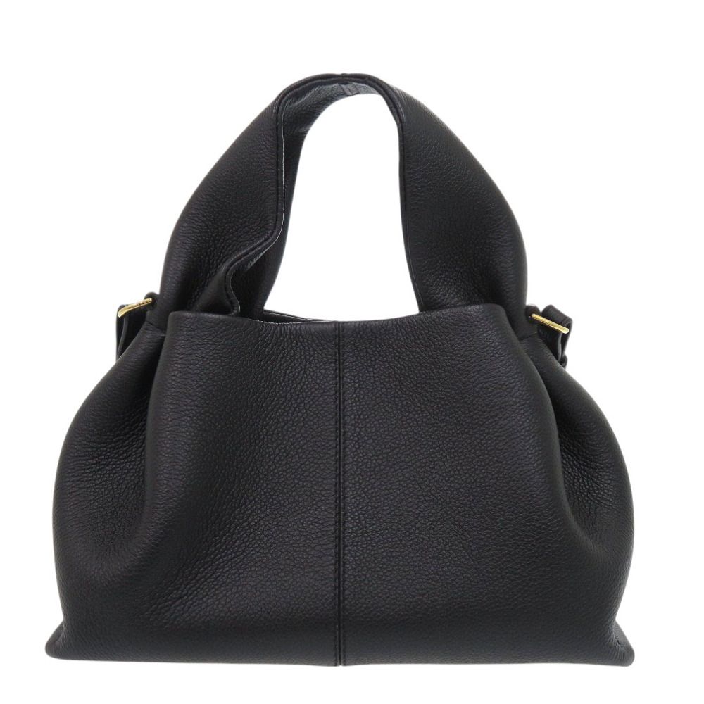 新品同様 ポレーヌ ヌメロヌフ ミニ レザー ブラック 2way