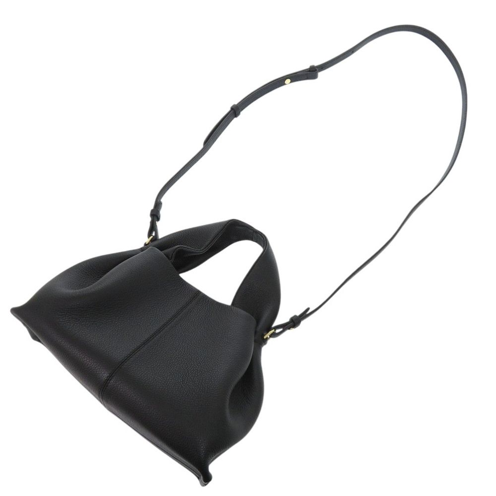 新品同様 ポレーヌ ヌメロヌフ ミニ レザー ブラック 2way