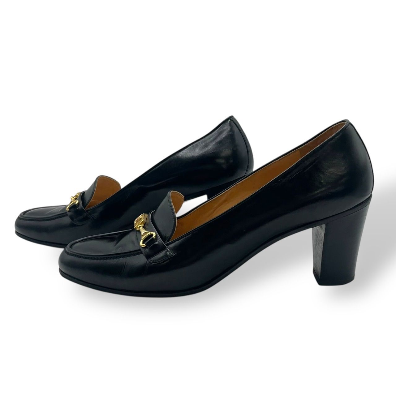 美品 セリーヌ ローファー ハイヒール 革靴 レザー トリオンフ