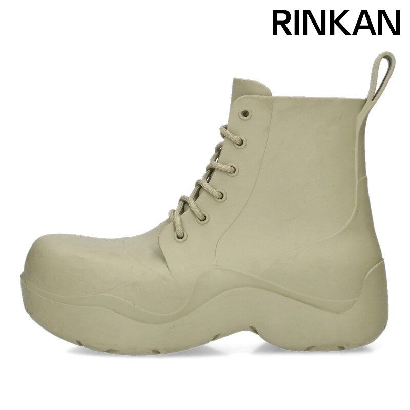 ボッテガヴェネタ PUDDLE BOOTS パドルレースアップアンクルブーツ