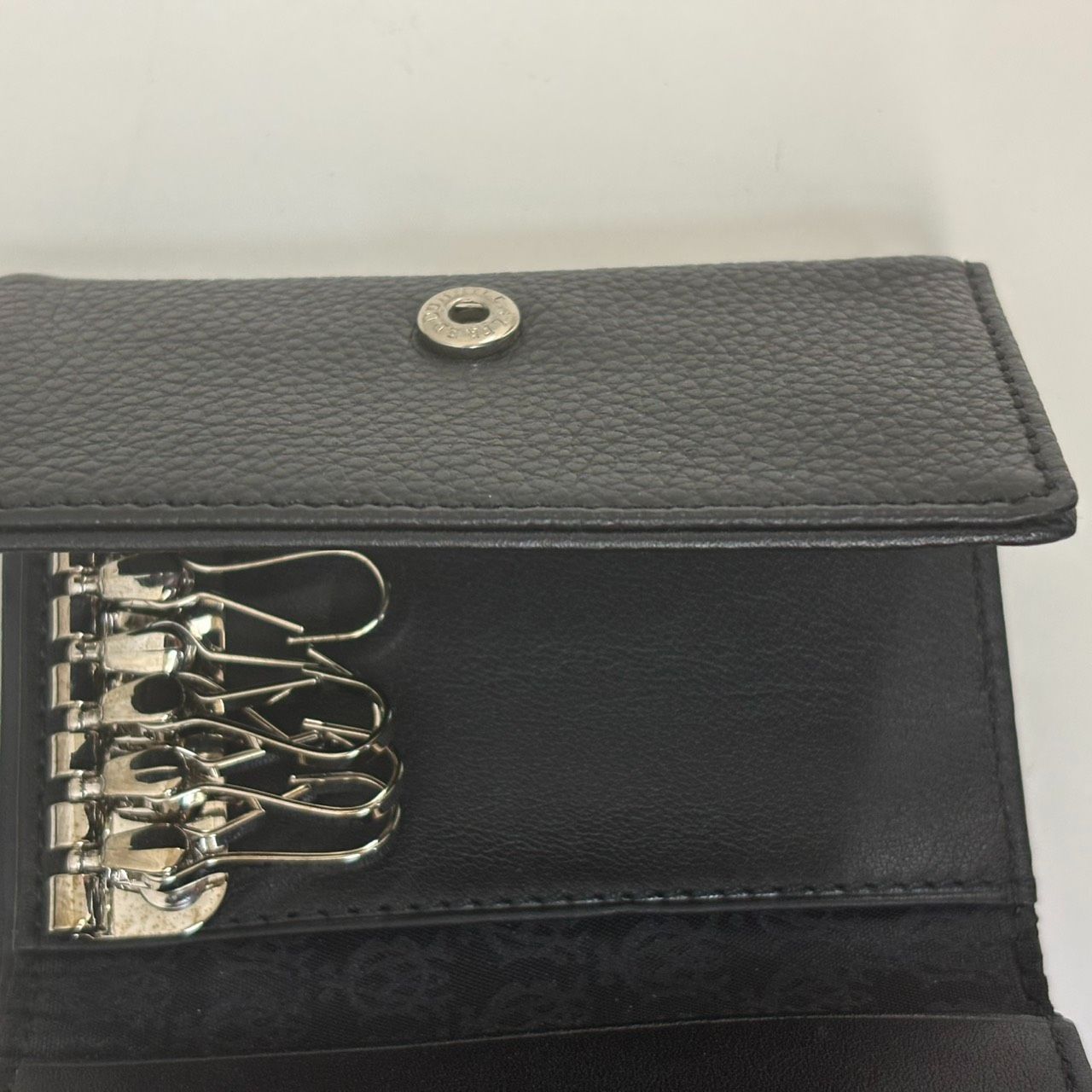 E【中古】dunhill ダンヒル キーケース 6連 札入れ レザー 箱付き