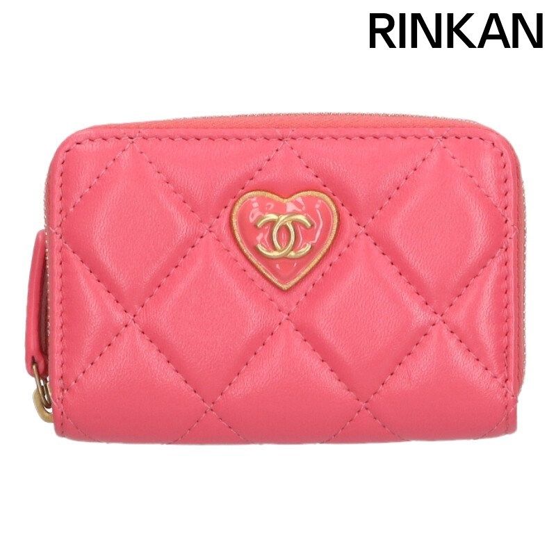 シャネル マトラッセラムスキンレザーカードケース レディース ※12/28