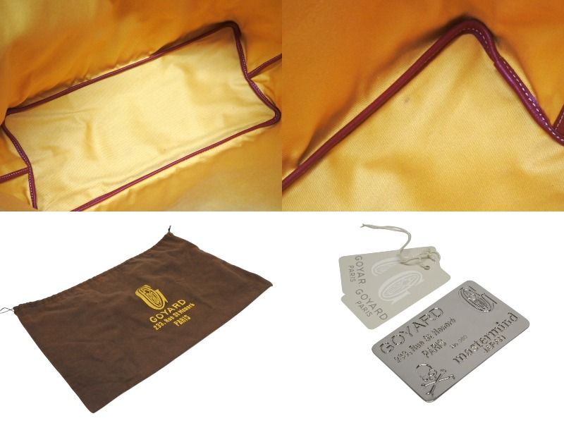 極美品 GOYARD ゴヤール × MASTERMIND マスターマインド LOVELESS限定