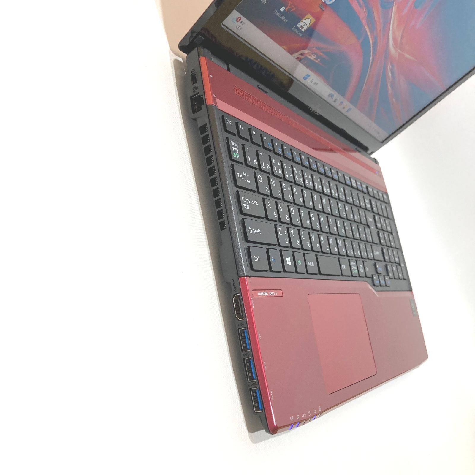 初心者✨快適i3・カメラ・ブルーレイ◇赤◇すぐ使えるノートパソコン