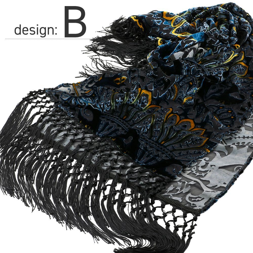 婦人用ショール 京都老舗 岡重 OKAJIMA ブランド シルクベルベット