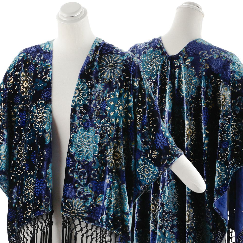 婦人用ショール 京都老舗 岡重 OKAJIMA ブランド シルクベルベット