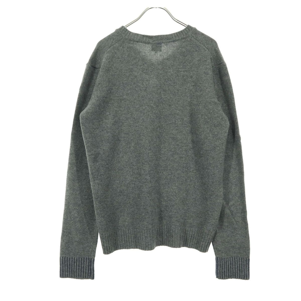 美品 Pretty Green プリティーグリーン ワンポイントロゴ 長袖 Vネック 
