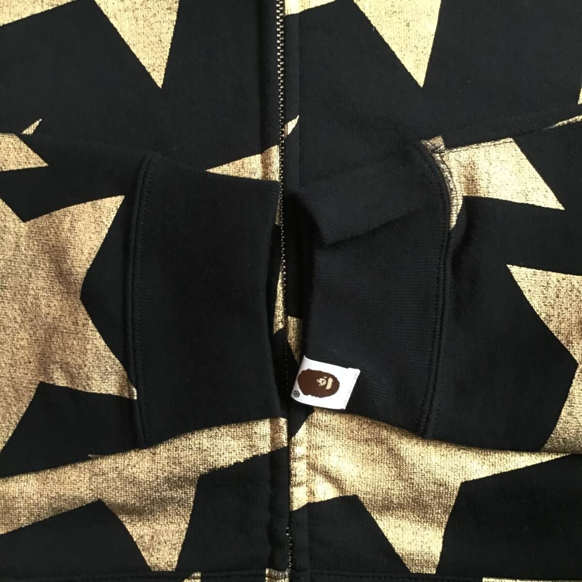 BAPE GOLD スター パーカー Mサイズ a bathing ape star BAPE STA full