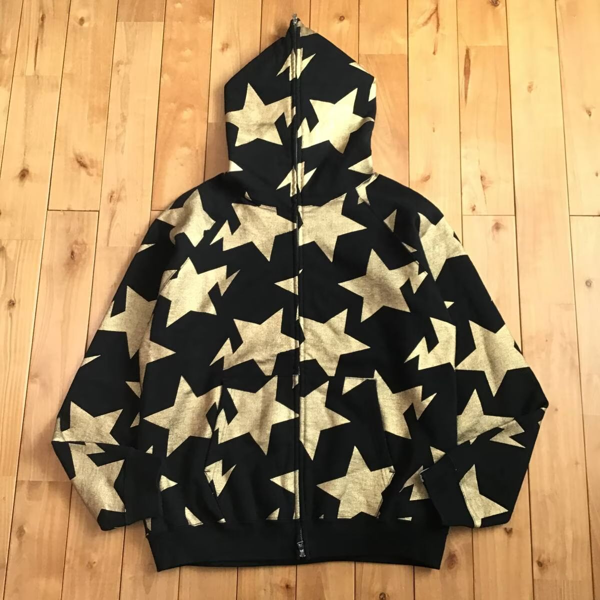 BAPE GOLD スター パーカー Mサイズ a bathing ape star BAPE STA full