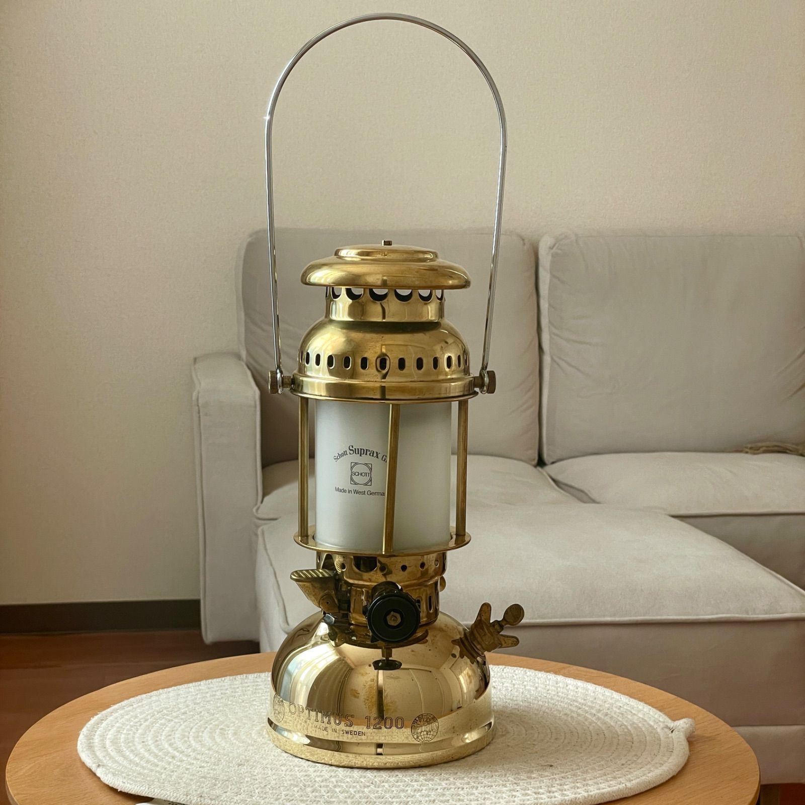 現品限り！】オプティマス OPTIMUS 1200 ケロシンランタン ブラス仕様