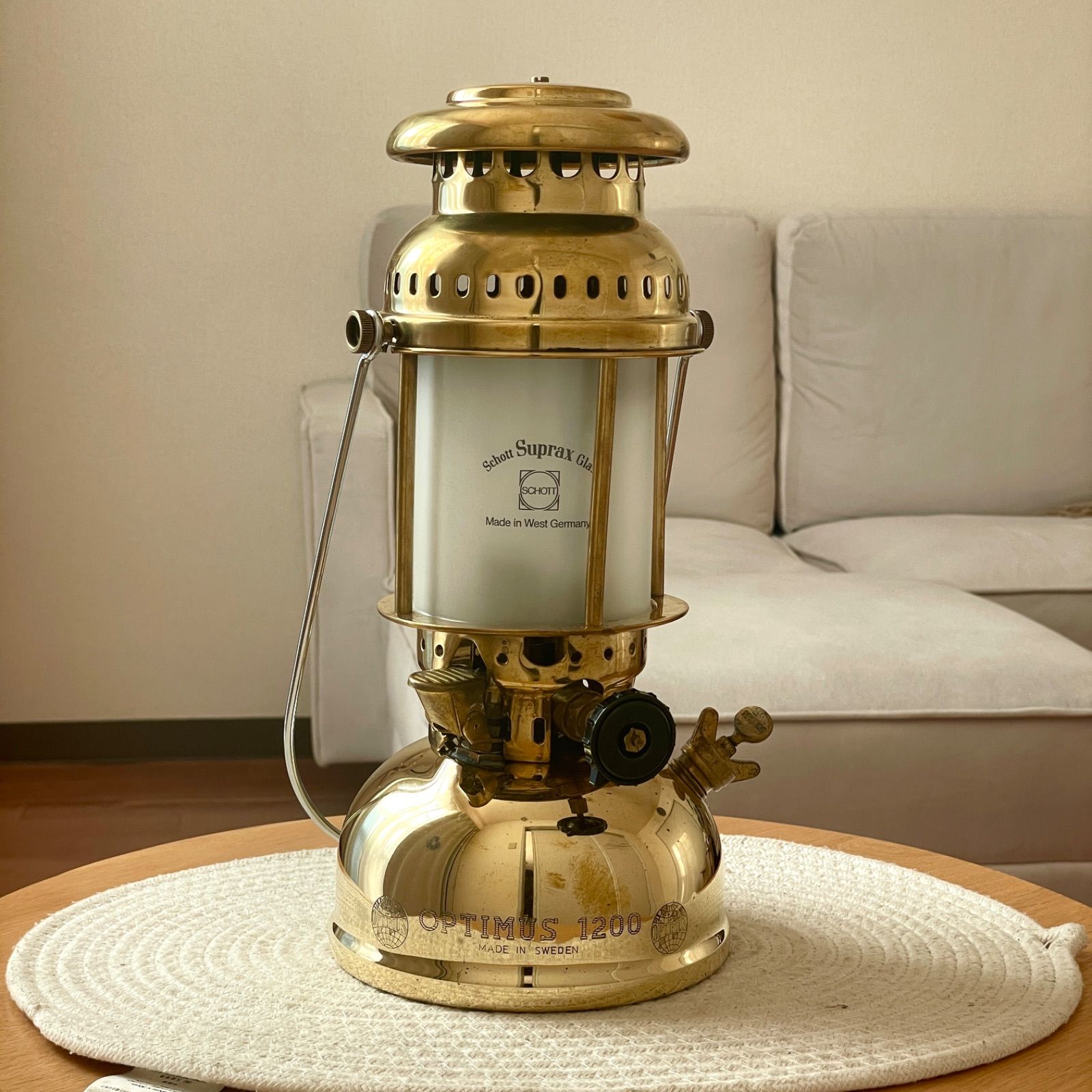 現品限り！】オプティマス OPTIMUS 1200 ケロシンランタン ブラス仕様