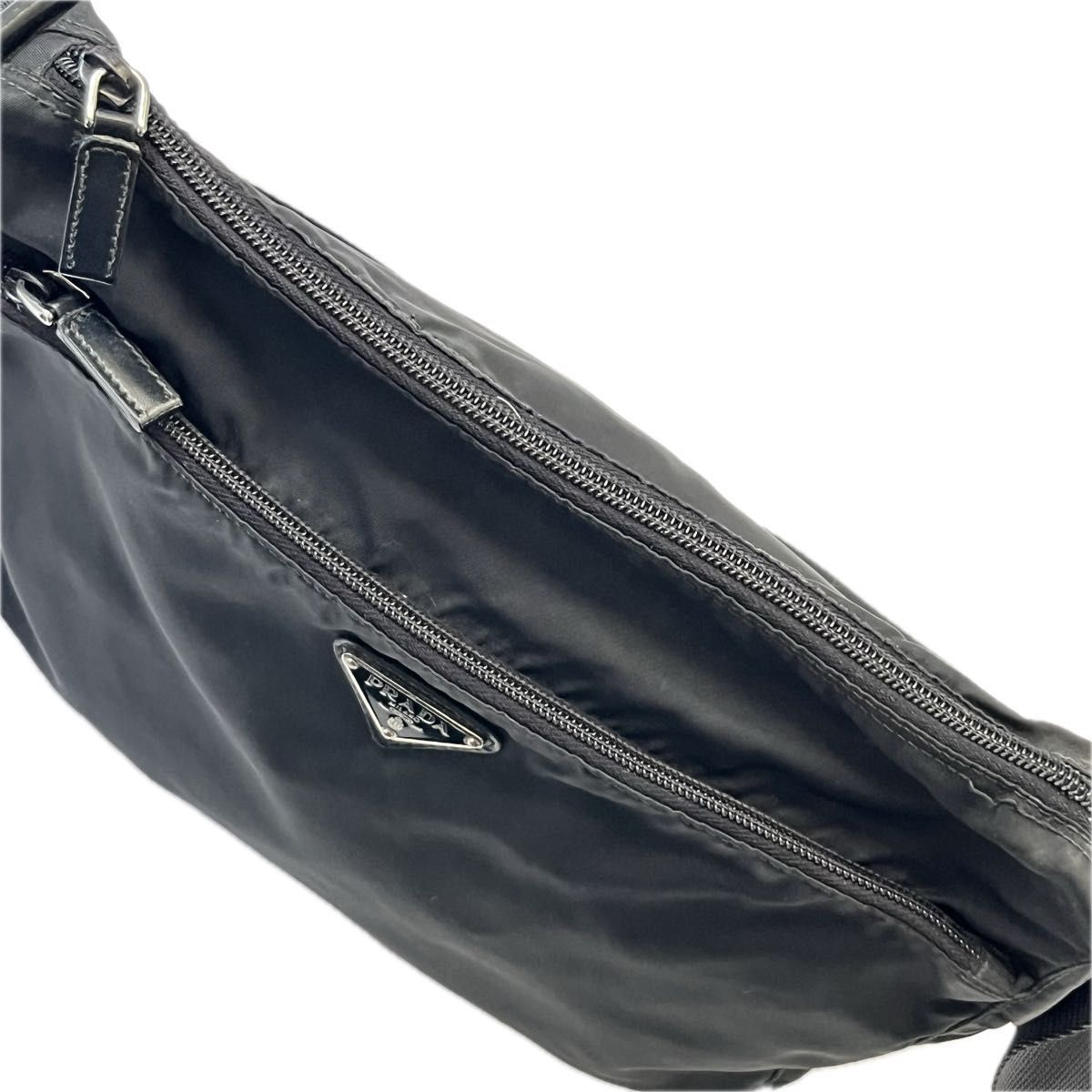 PRADA プラダ テスートナイロン ポコノ ショルダーバッグ 三角ロゴ 黒