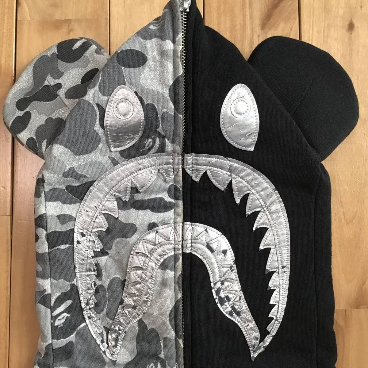 A Bathing Ape シャークパーカー ベアブリック BE@R シャーク パーカー Lサイズ shark full zip hoodie a bathing ape