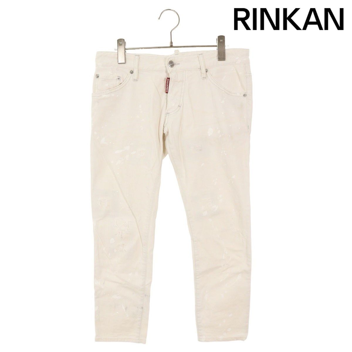 ディースクエアード サイズ:44  S71LB0279 CLEMENT JEAN ダメージペンキ加工スキニーデニムパンツ 中古 BS99 ディースクエアード S71LB0279 CLEMENT JEAN ダメージペンキ加工