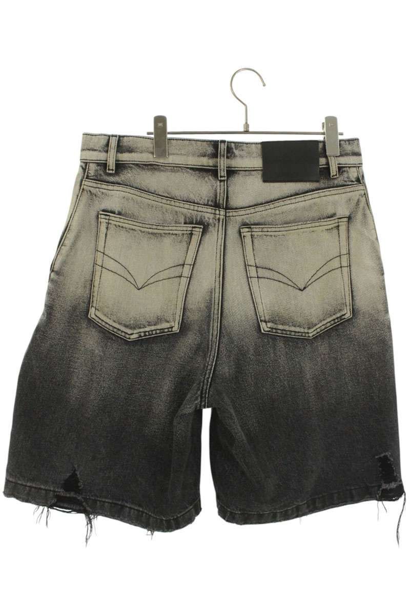 フェンチェンワン サイズ:M（JVP）  FUS19ST05 ダメージ加工デニムハーフパンツ 中古 BS99 フェンチェンワン FUS19ST05 ダメージ加工デニムハーフパンツ メンズ M