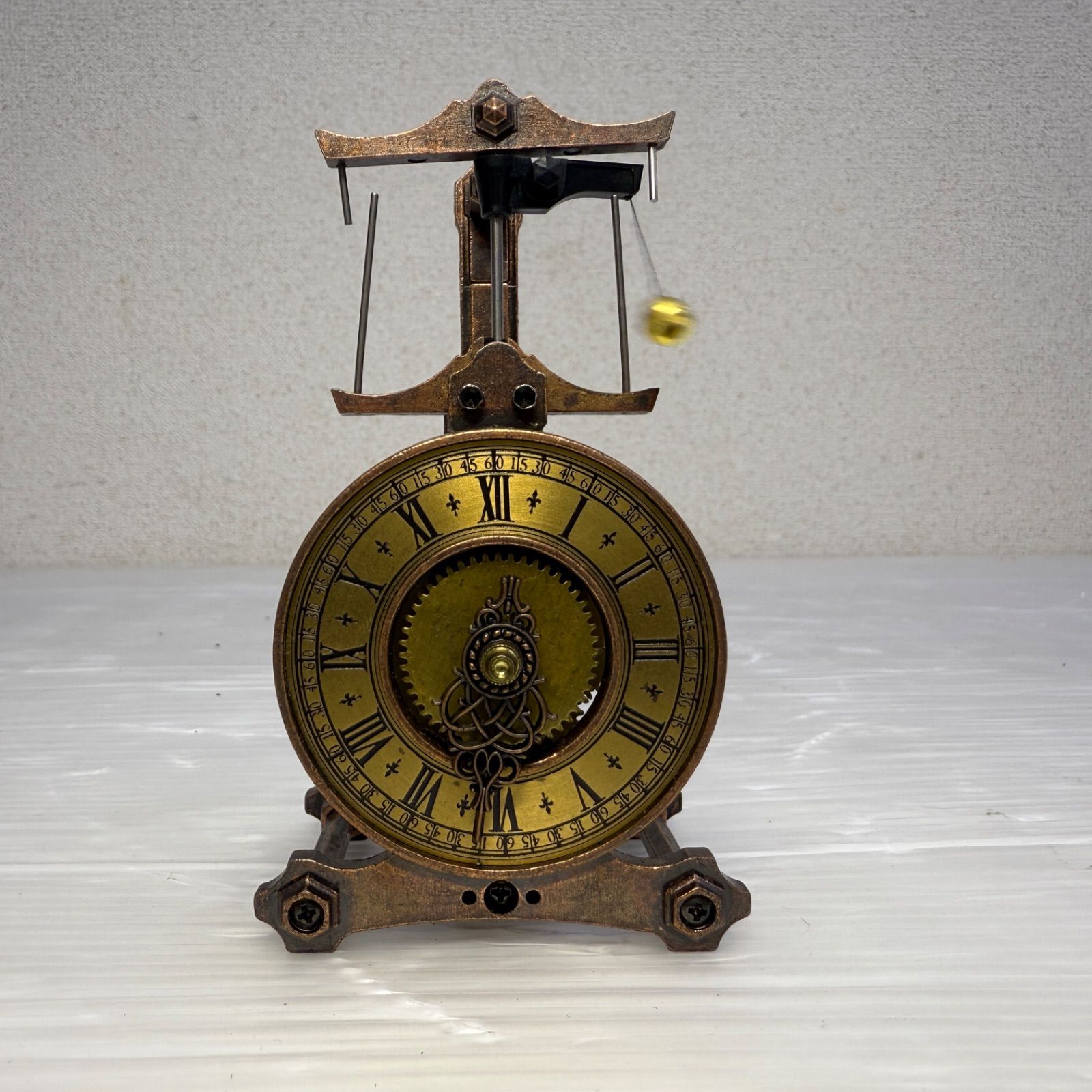 ☆ギルドクロック GUILDCLOCK☆からくり時計 ぜんまい式 振り子 置時計