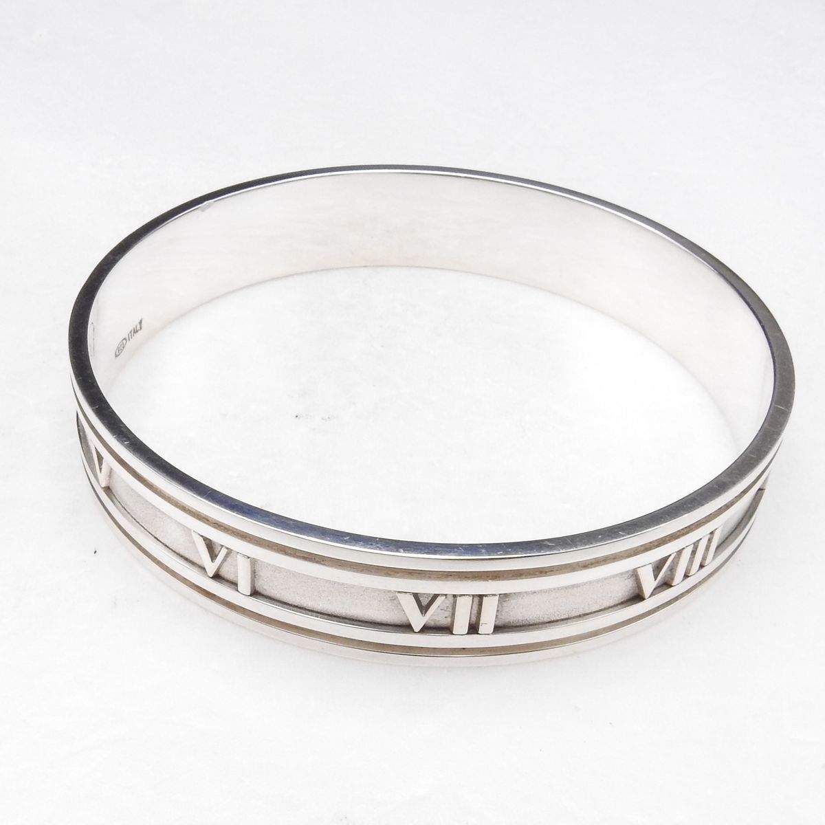 【TIFFANY&Co. ティファニー アトラス バングル SV925】MENS 希少品 TIFFANY&CO. ティファニー アトラス ワイドバングル SV925