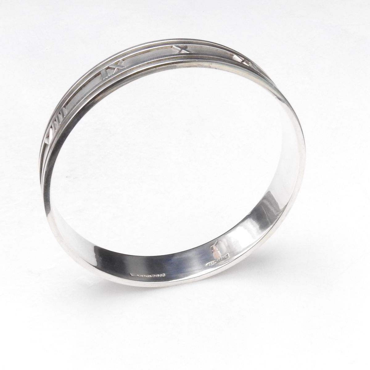 希少品 TIFFANY&CO. ティファニー アトラス ワイドバングル SV925