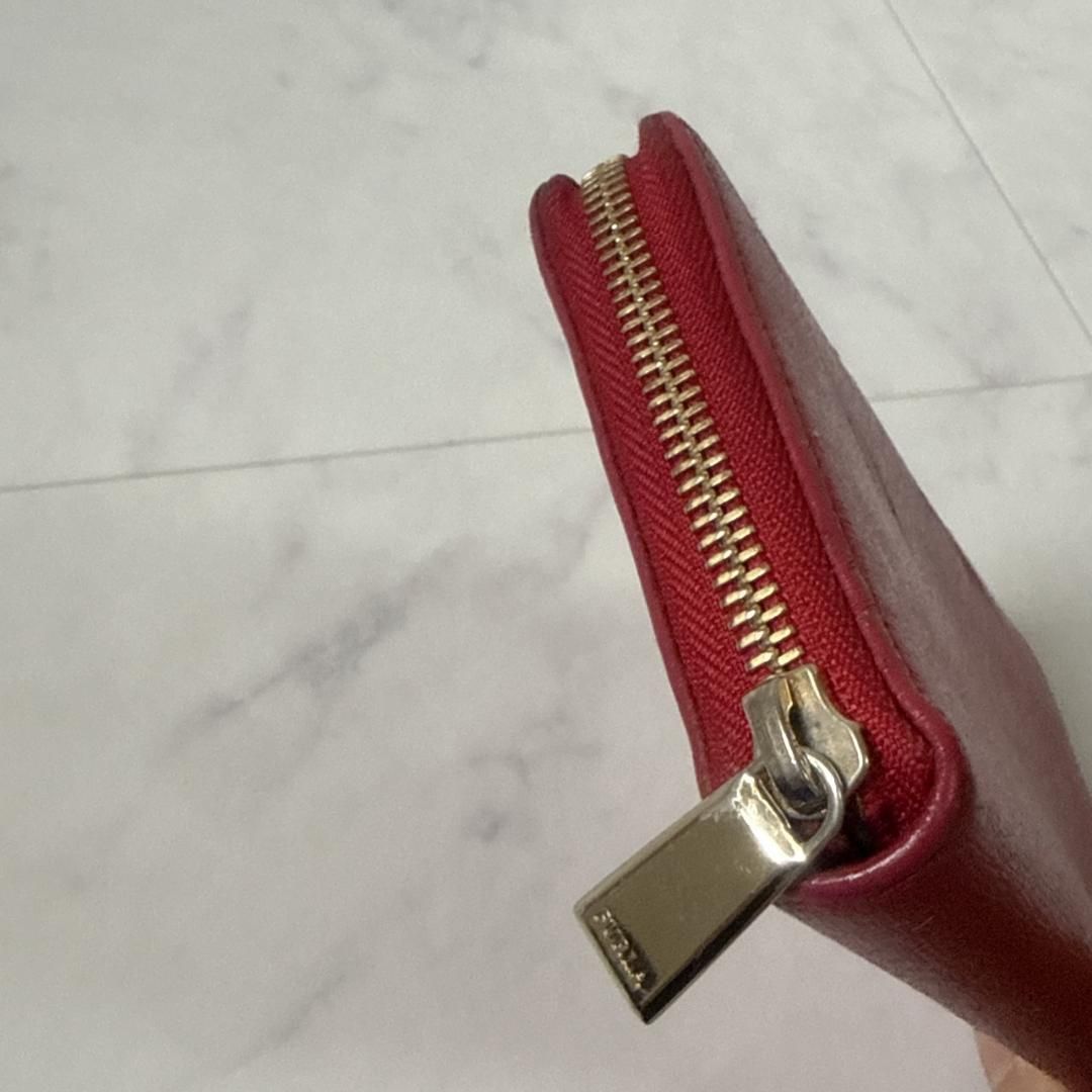 FURLA 長財布 ラウンドファスナー バビロン レッド - メルカリ