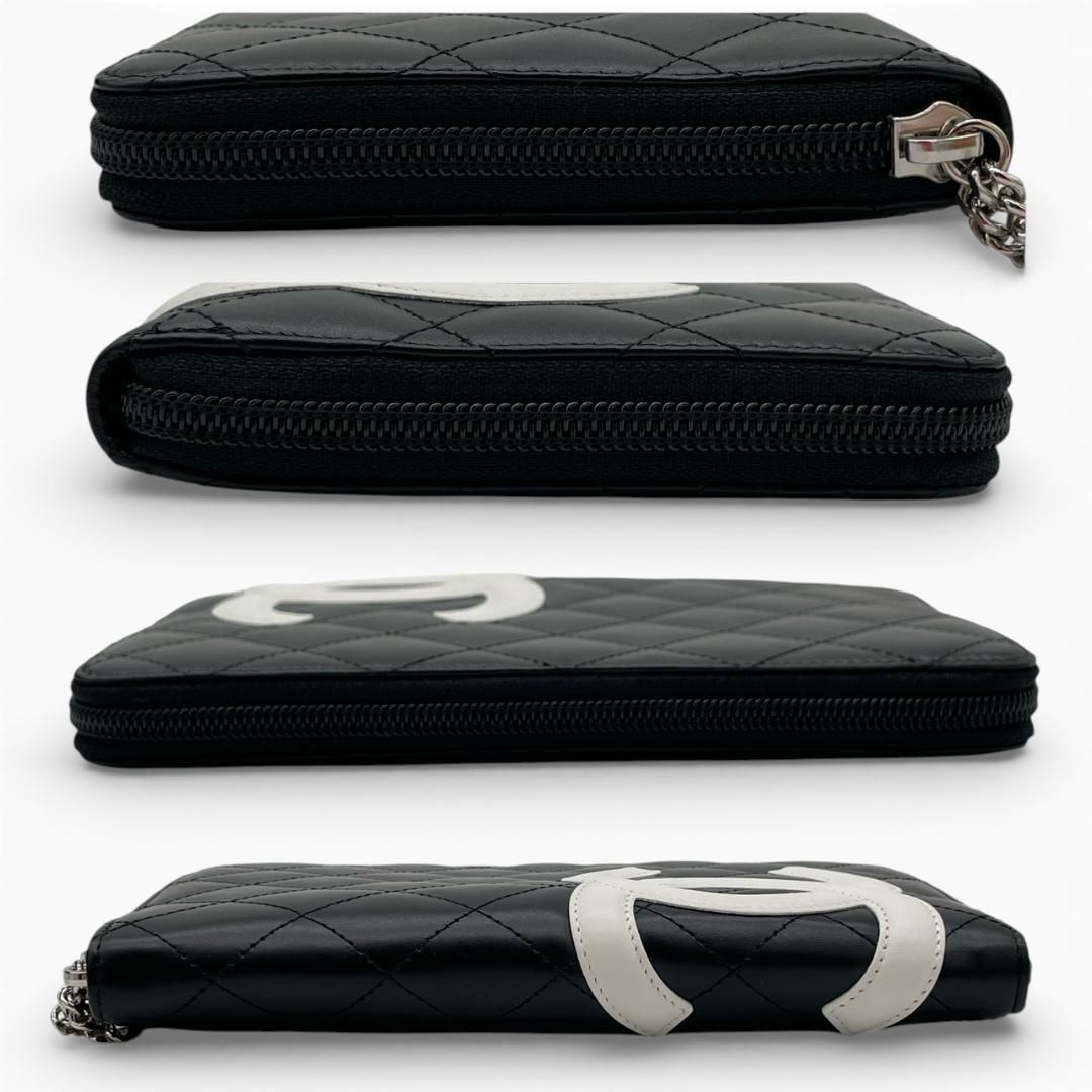 良品☆シャネル 長財布 カンボンライン マトラッセ ココマーク オーガナイザー CHANEL シャネル カンボンライン オーガナイザー 長財布 ココマーク