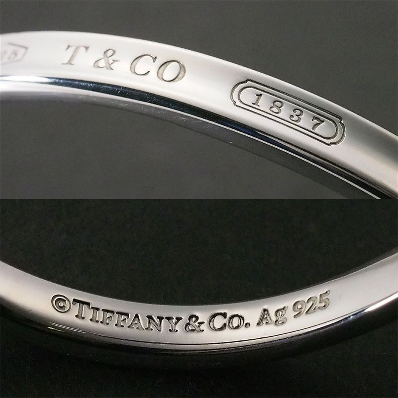 ティファニー TIFFANY&Co. 1837 カフ ナロー バングル Ag925 - メルカリ