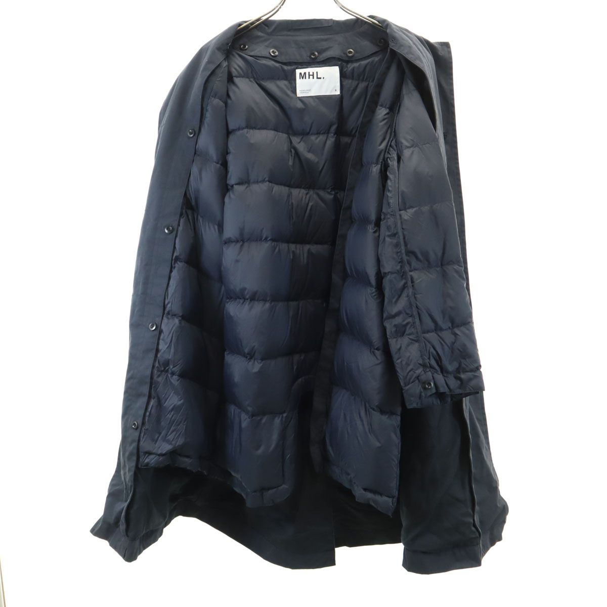 MHL. エムエイチエル ステンカラーコート 2 ネイビー系 ダウンライナー