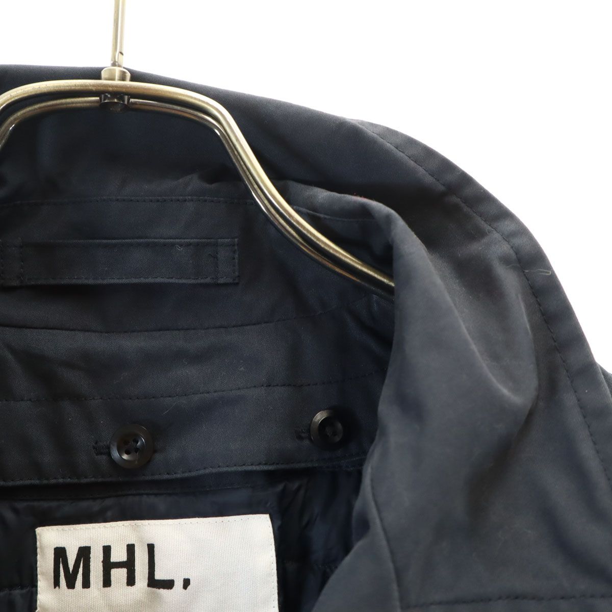 MHL. エムエイチエル ステンカラーコート 2 ネイビー系 ダウンライナー