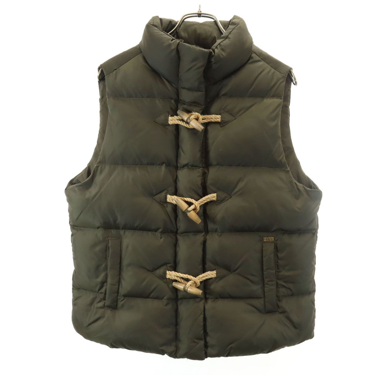 ラルフローレン 襟ファー レザー スエード切替え ダウンベスト グリーンブラウン 楽天市場】ファー ベスト（ブランドラルフローレン）（レディース