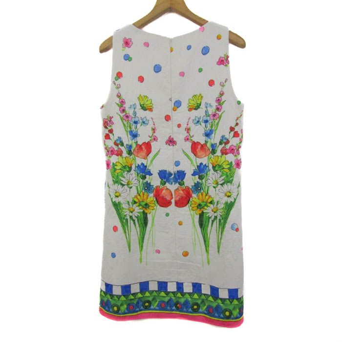 ブルーガール ワンピース トップス ノースリーブ 花柄 イタリア製