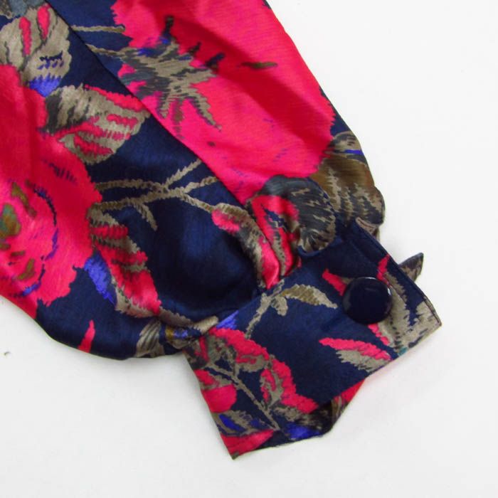 伊太利屋　花柄・動物柄・人物柄 テーラードジャケット　13号 伊太利屋 花柄・動物柄・人物柄 テーラードジャケット 13号