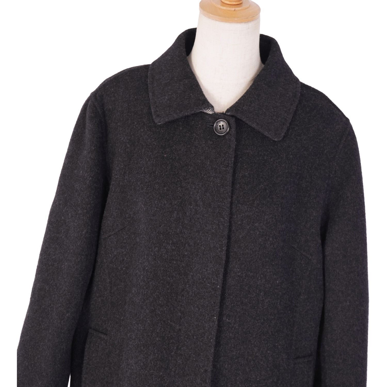 極美品！ BURBERRY LONDON スタンドカラー 2way ウールコート 極美品 バーバリー ロンドン BURBERRY LONDON コート ステンカラ