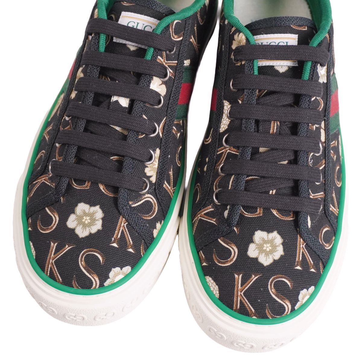 未使用 グッチ GUCCI TENNIS 1977 スニーカー ローカット キャ - メルカリ
