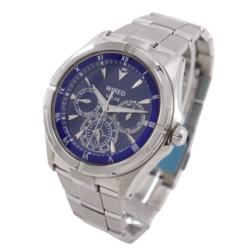 SEIKO】セイコー ワイアード ソーラー V14J-0BV1 ステンレススチール 