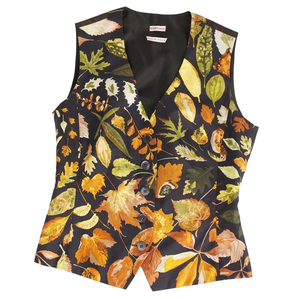 エルメス マルジェラ期 ジレ ベスト ノースリーブ ジップアップ シルク HERMES - エルメス ベスト ジレ マルジェラ期 ジップアップ スウェード