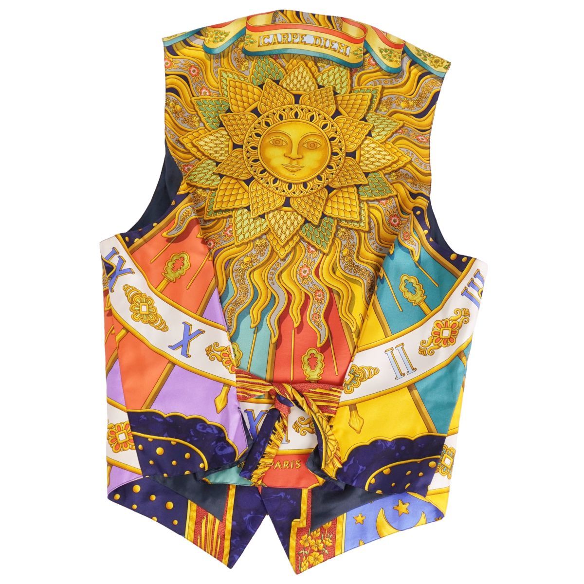 美品 Vintage エルメス HERMES ベスト ジレ 総柄 シルク トップ - メルカリ