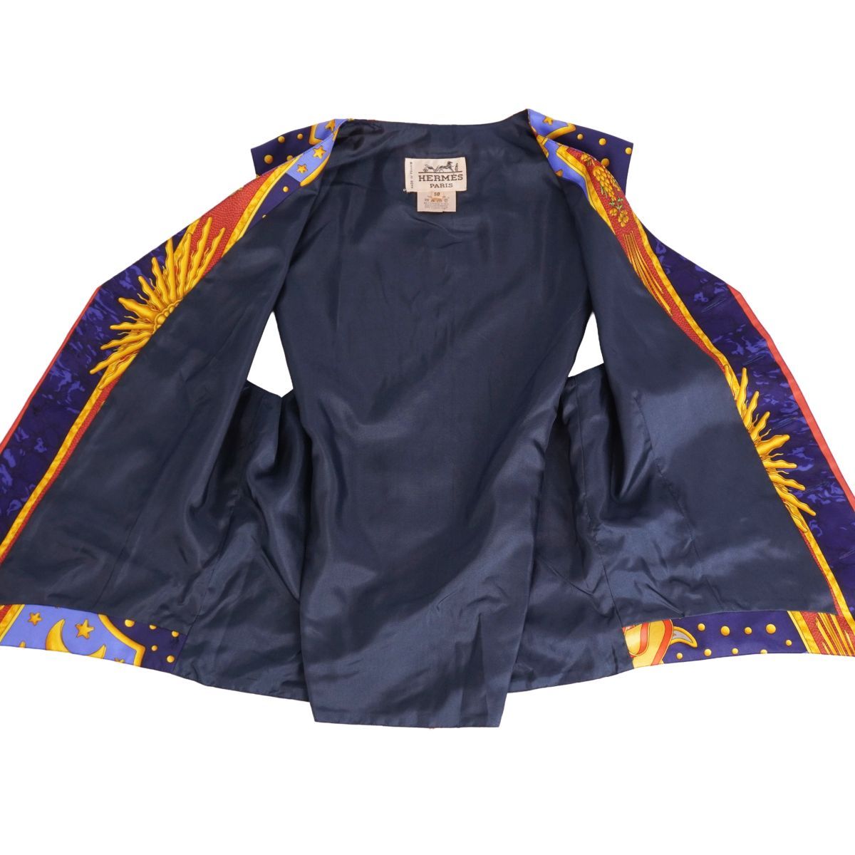 エルメス　総柄シルクベスト　ビンテージ L 美品 Vintage エルメス HERMES ベスト ジレ 総柄 シルク トップ - メルカリ