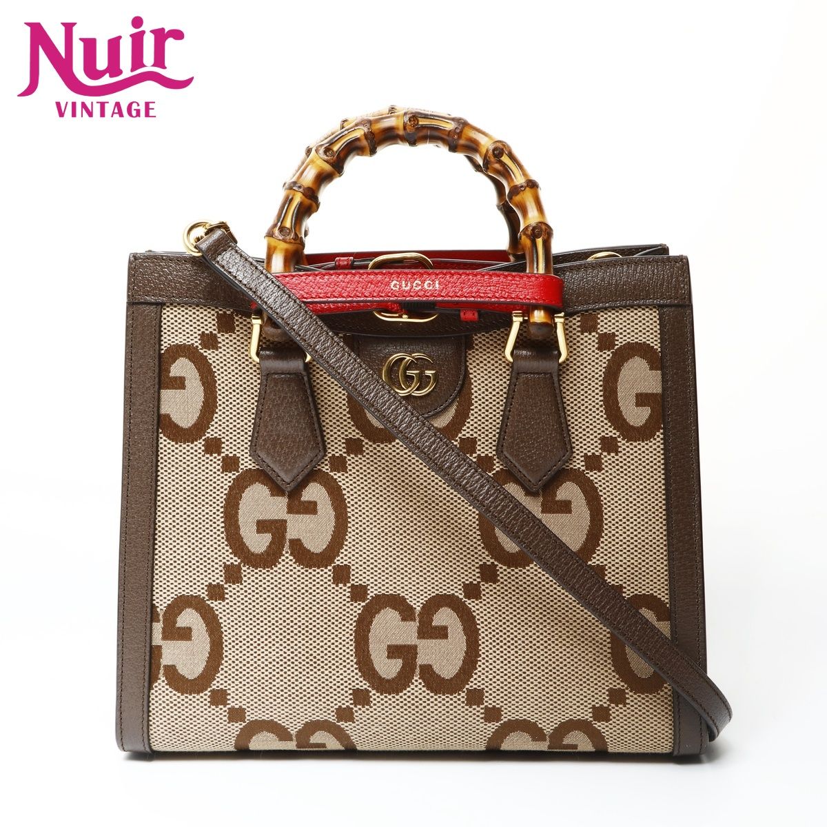 GUCCI グッチ ハンドバッグ GGキャンバス ダイアナ バンブー スモール 