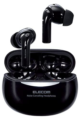 エレコム ワイヤレスイヤホン Bluetooth5.2 ノイズキャンセリング対応 AAC対応 軽量 完全ワイヤレス 耳せ
